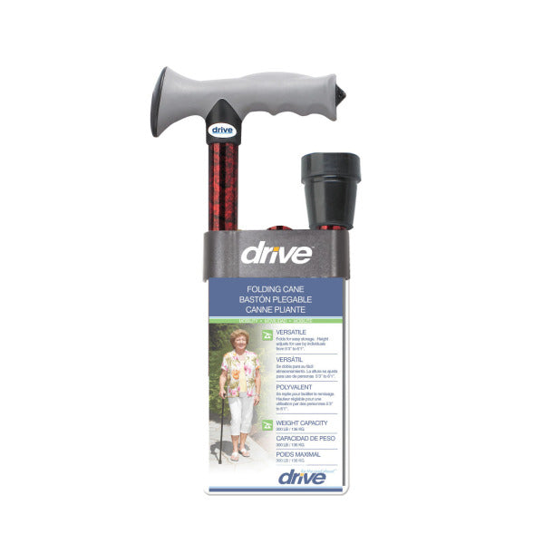 Drive Medical - Aluminum Folding Canes with Gel Grip