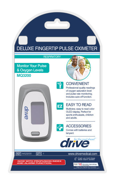 Drive Medical - View Sp02 Deluxe Fingertip Pulse Oximeter
