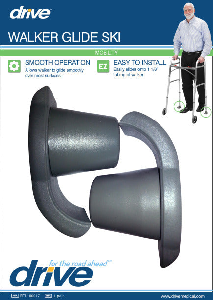 Drive Medical - Walker Tip Glide Ski