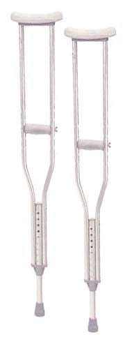 Drive Medical - Aluminum Crutches with Accessories (Retail Packaged)- Adult