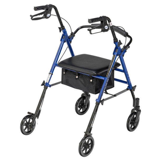 Drive Medical - Steel Rollator with 6” Wheels, Knockdown