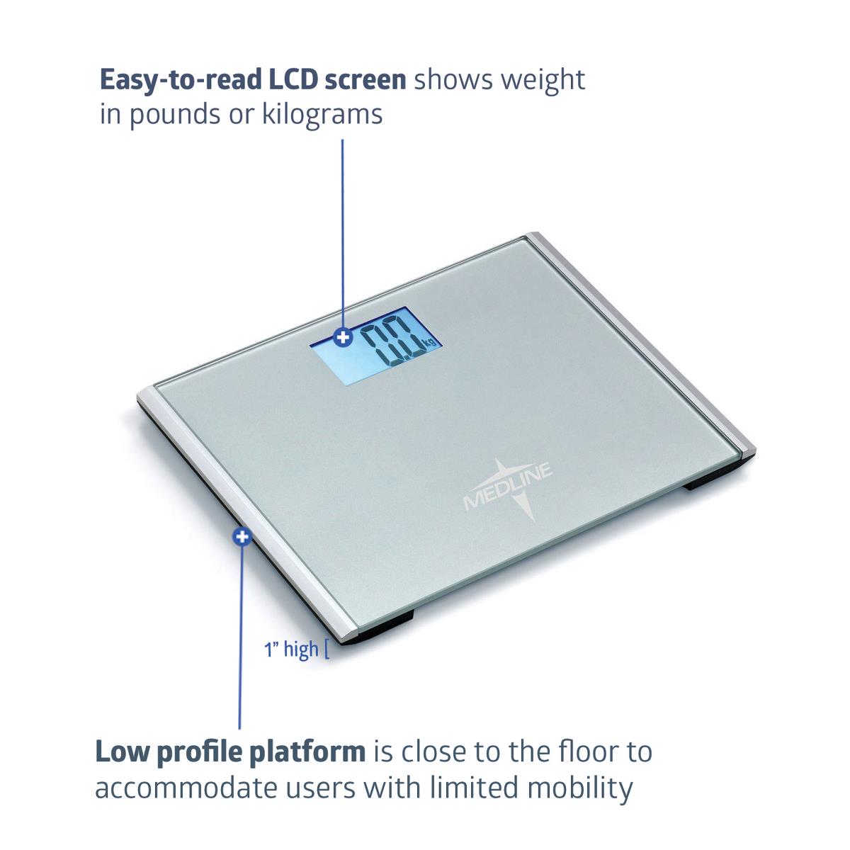 MEDLINE - Extra-Wide Digital Bathroom Scale
