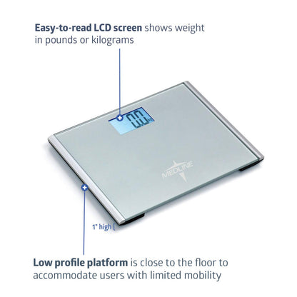 MEDLINE - Extra-Wide Digital Bathroom Scale
