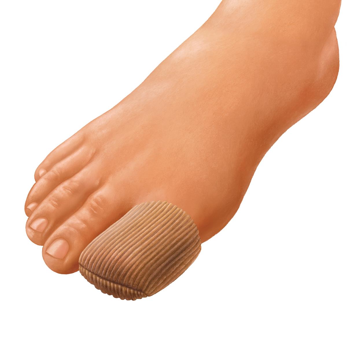 MEDLINE - Gel Ribbed Digital Toe Caps - S/M