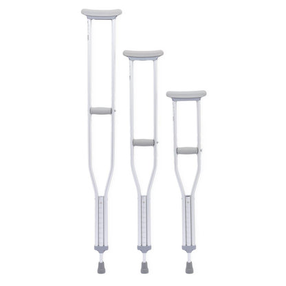 Medline - Standard Aluminum Push-Button Crutches- YOUTH
