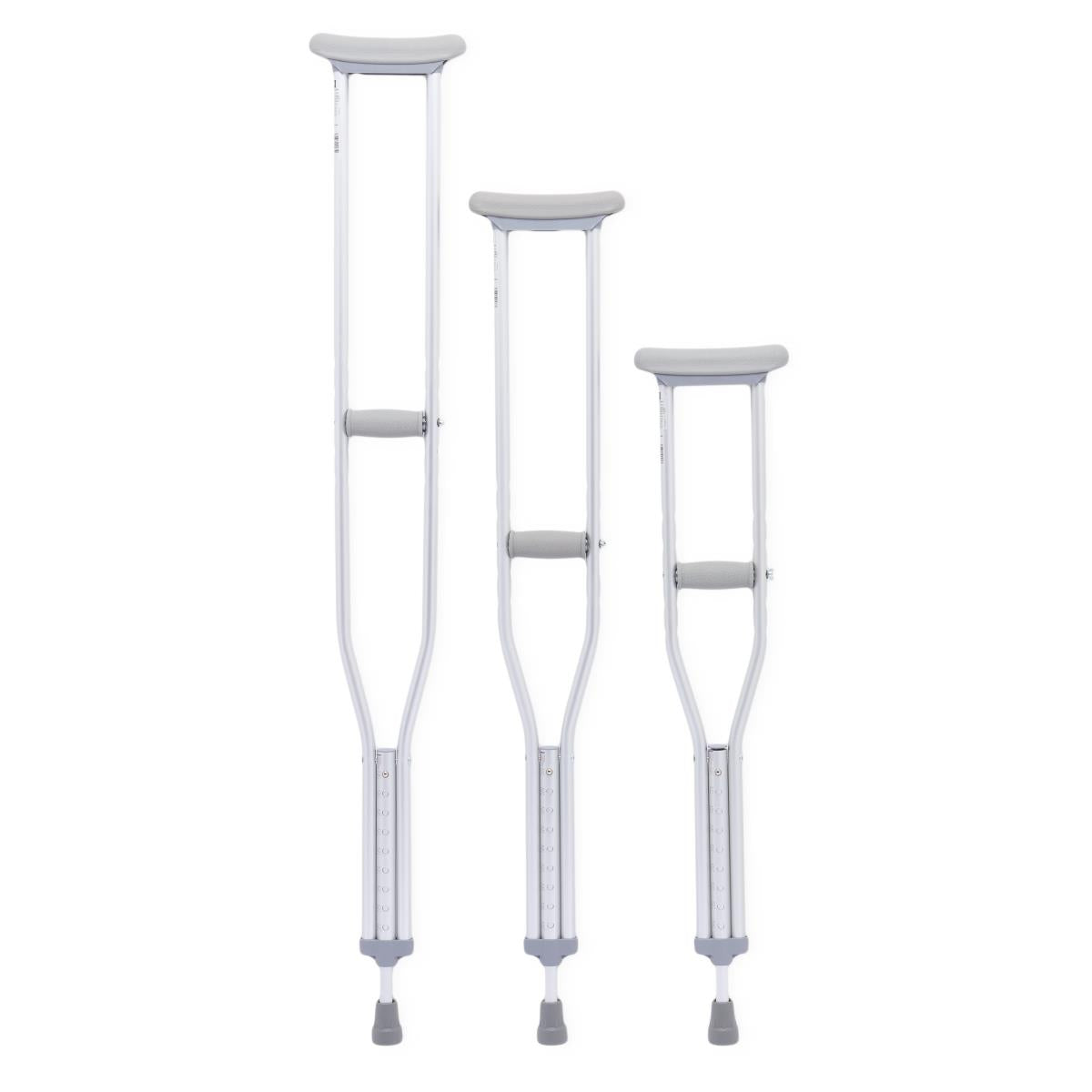 Standard Aluminum Push-Button Crutches- ADULT