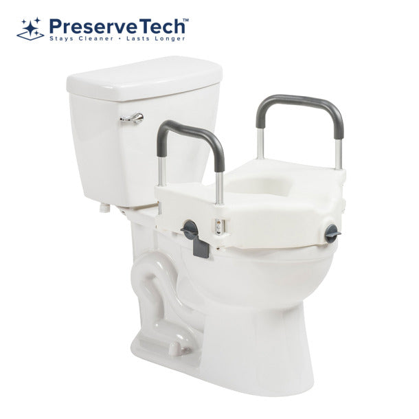 Drive Medical - PreserveTech™ Secure Lock Raised Toilet Seat