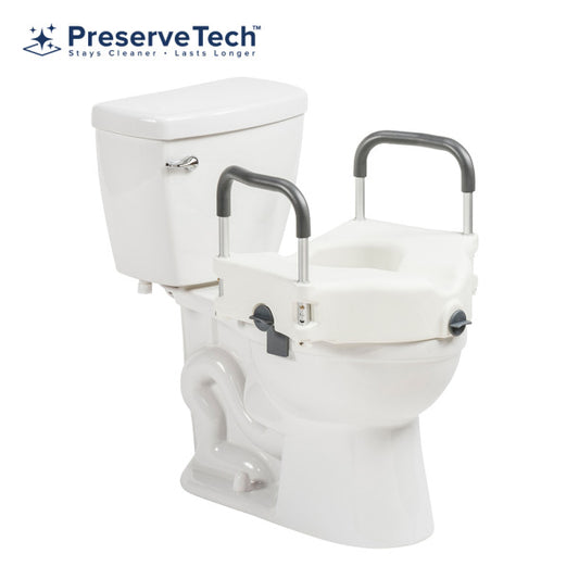 Drive Medical - PreserveTech™ Secure Lock Raised Toilet Seat