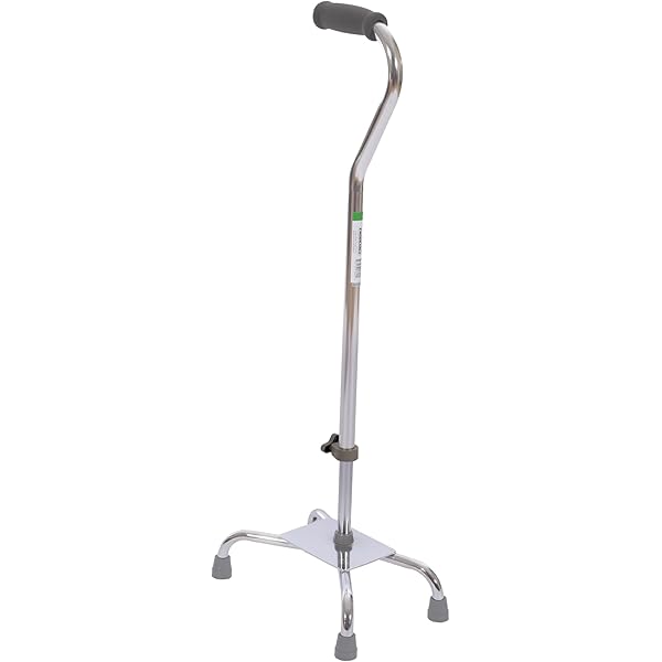 Drive Medical - Quad Canes, Small Base - Vinyl Contoured Grip