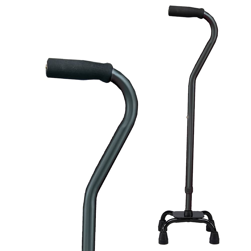 Drive Medical - Quad Canes, Small Base - Foam Grip
