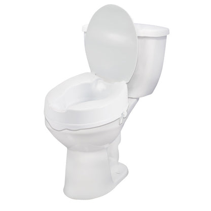 Drive Medical - Raised Toilet Seat with Lid