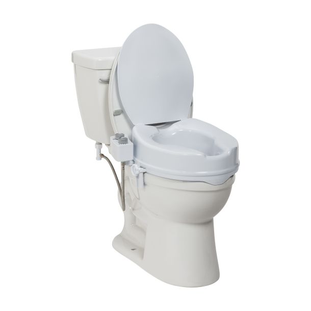 Drive Medical - PreserveTech™ Raised Toilet Seat with Bidet - Ambient Water