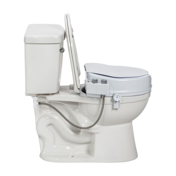 Drive Medical - PreserveTech™ Raised Toilet Seat with Bidet - Ambient Water