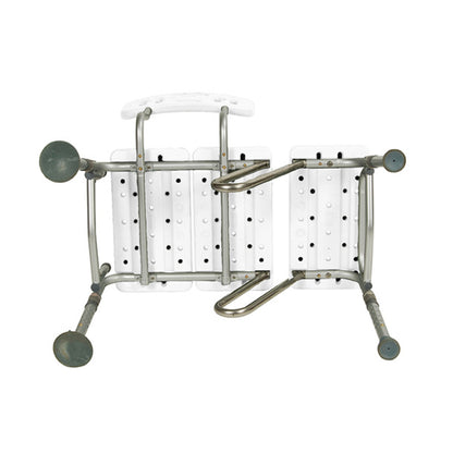 Drive Medical - Splash Defense™ Transfer Bench with Curtain Guard Protection