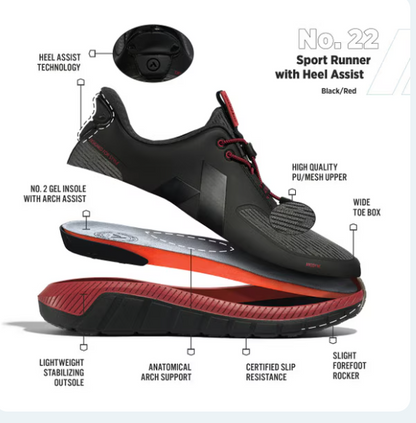 ANODYNE - No. 22 Sport Runner w/ Heel Assist