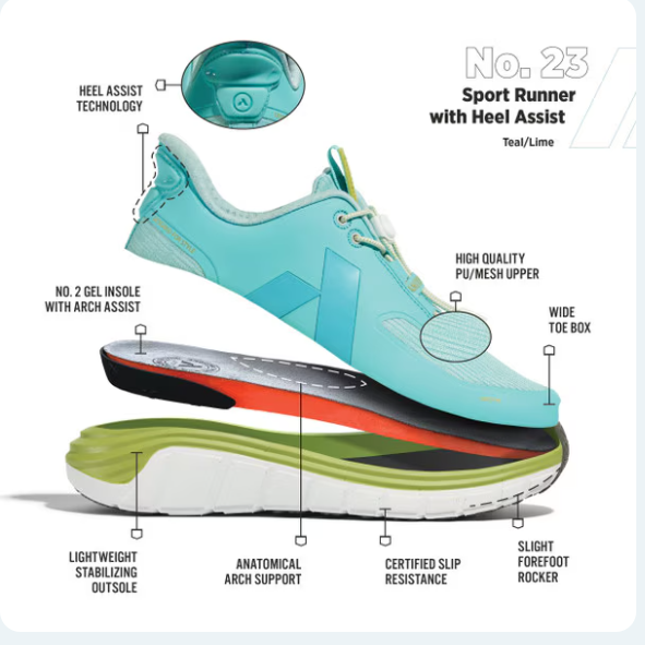 ANODYNE - No. 23 Sport Runner w/ Heel Assist