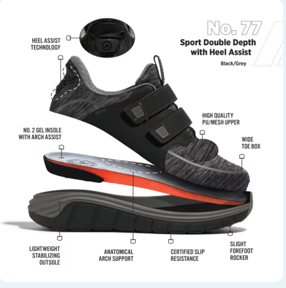 ANODYNE - No. 77 Double Depth Sport Jogger w/ Heel assist